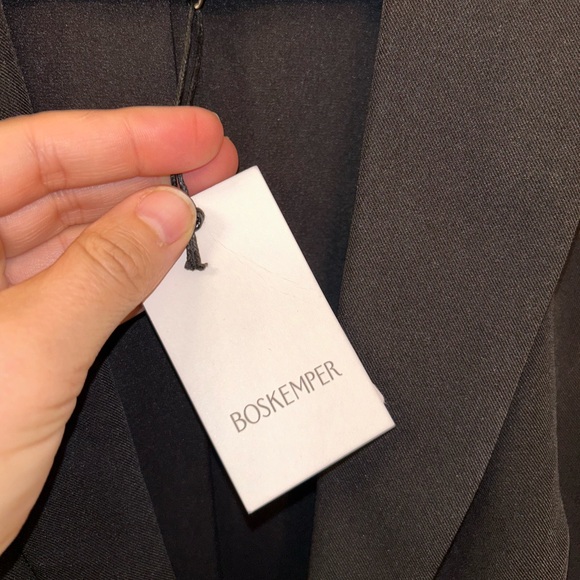 NWT BOSKEMPER Ellie Deep-V Mini Dress Black SZ: X-Small Anthro Free People - Picture 8 of 14